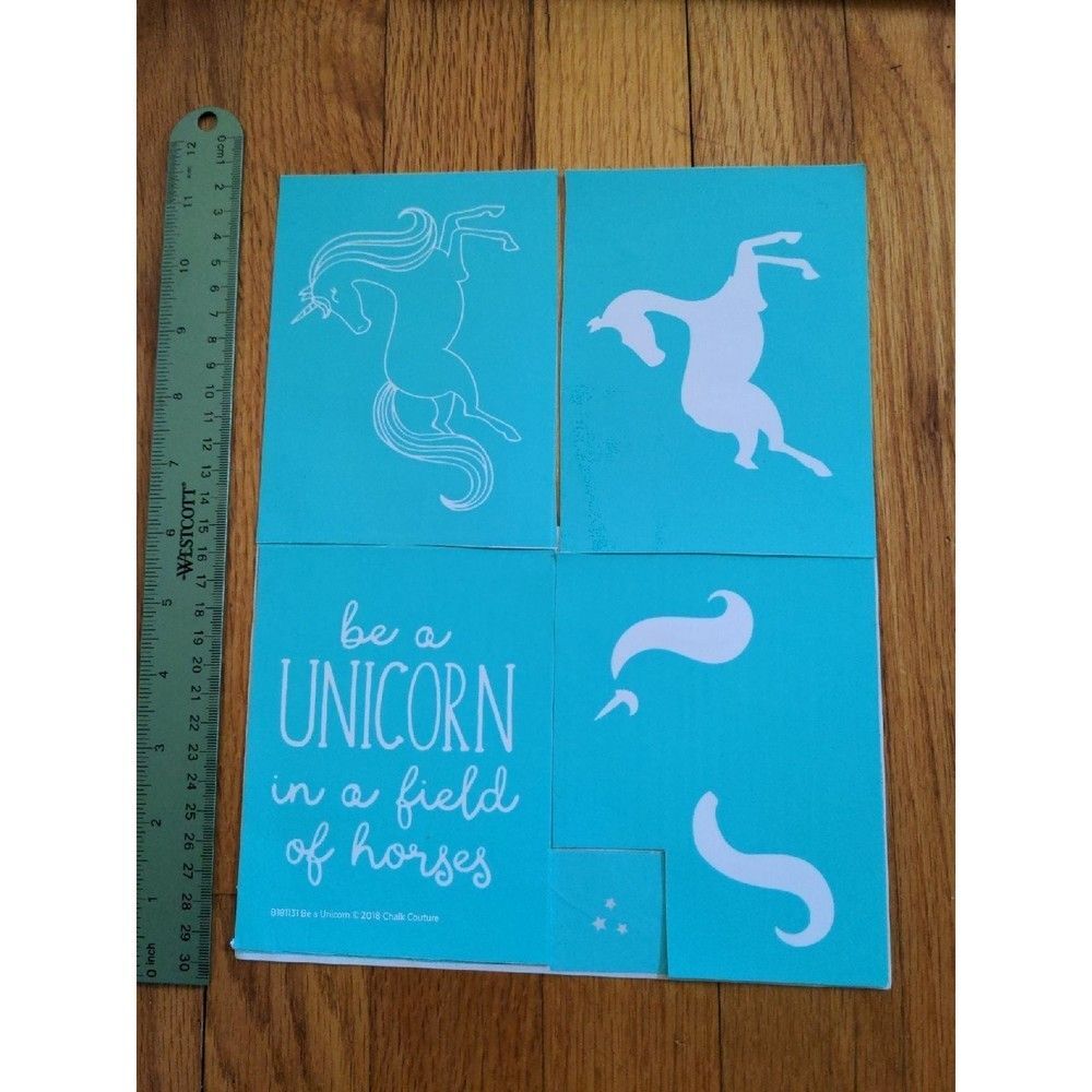 Chalk Couture transfer be a unicorn in a field‎ of horses